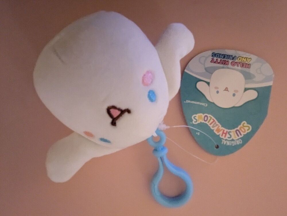 Squishmallows Sanrio 3.5-Inch Cinnamoroll Official Jazwares Plush  Hello Kitty